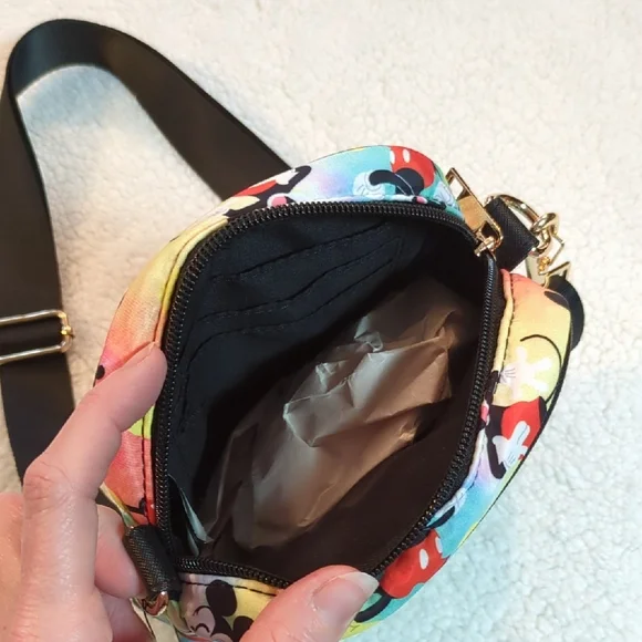 Disney Mickey Mouse Blue and Black Crossbody Bag - Picture 4 of 7